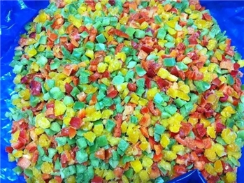 冻蒸煮混合椒丁 IQF DICED BLENDED PEPPERS