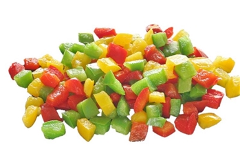 蒸煮冻混合椒丁 IQF GREEN AND RED DICED JALAPENO