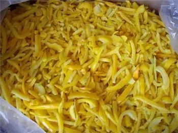 冻蒸煮黄椒条frozen YELLOW PEPPER STRIPS