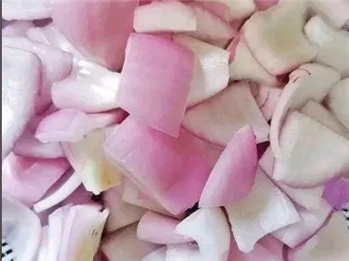 冻蒸煮洋葱块